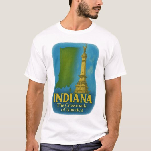 インディアナ州アートTシャツ... Tシャツ (正面)
