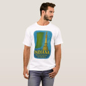 インディアナ州アートTシャツ... Tシャツ (正面フル)