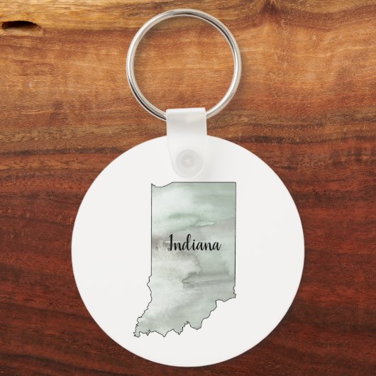 インディアナ州イラストレーション キーホルダー (正面)