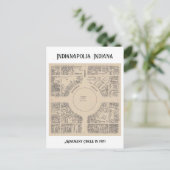 インディアナ州インディアナポリスのモニュメントサークル ポストカード (スタンド正面)