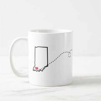 インディアナ州エバンスビルからテネシー州クロスビル コーヒーマグカップ