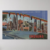 インディアナ州エバンズビル – ラージ・レター・シーン ポスター (正面)