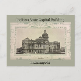 インディアナ州キャピタル建物はがき(1908) ポストカード