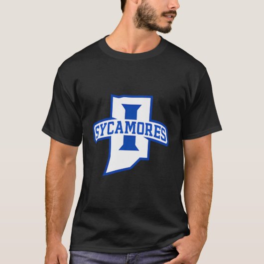 インディアナ州シカモレス離れチェストアイコン Tシャツ (正面)