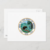 インディアナ州シール ポストカード (正面/裏面)