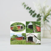 インディアナ州パルケ郡の橋 ポストカード (スタンド正面)