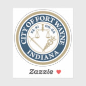 インディアナ州フォートワインの封印 シール (シート)