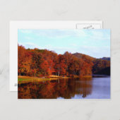 インディアナ州ブラウン郡のはがき秋 ポストカード (正面/裏面)