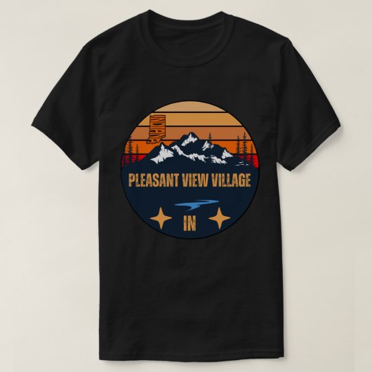 インディアナ州プレザントビュー・ビレッジ Tシャツ (デザイン正面)