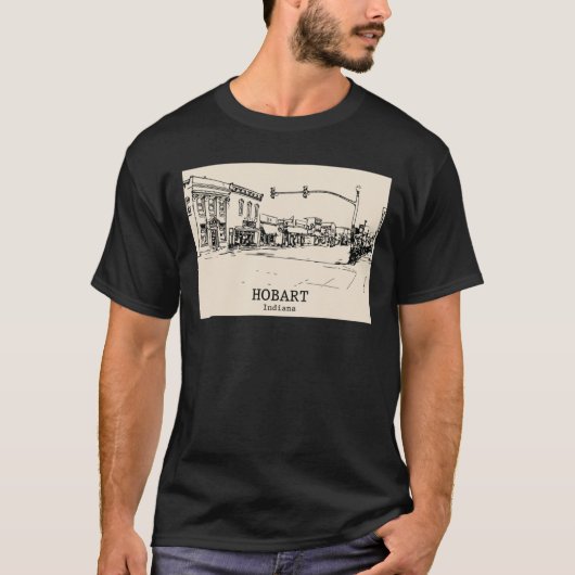 インディアナ州ホーバート オーバーサイズ Tシャツ (正面)