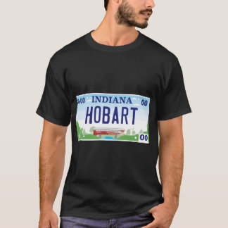 インディアナ州ホーバート ナンバープレート Tシャツ