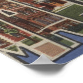 インディアナ州マーティンズビル – 大きな文字のシーン ポスター (角)