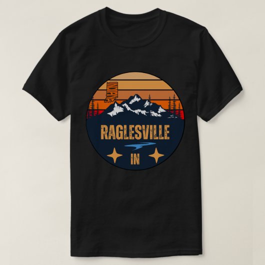 インディアナ州ラグルズビル Tシャツ (デザイン正面)