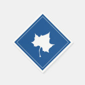 インディアナ州リーフ スタンダードカクテルナプキン (角)