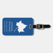 インディアナ州リーフ ラゲッジタグ (正面横)