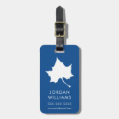 インディアナ州リーフ ラゲッジタグ (正面縦)