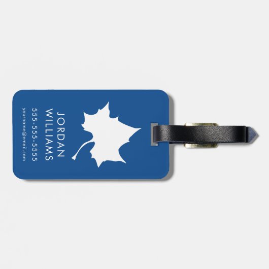 インディアナ州リーフ ラゲッジタグ (裏面横)