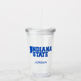 インディアナ州ロゴ アクリルタンブラー