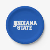 インディアナ州ロゴ ペーパープレート (正面)