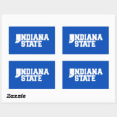 インディアナ州ロゴ 長方形シール (シート)