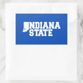 インディアナ州ロゴ 長方形シール (バッグ)