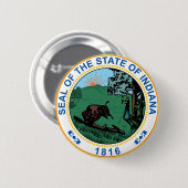 インディアナ州印 缶バッジ (正面&裏面)
