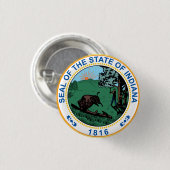 インディアナ州印 缶バッジ (正面&裏面)