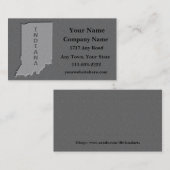 インディアナ州名刺の石の外観 名刺 (正面/裏面)