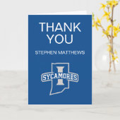 インディアナ州大学卒業 カード (黄色い花)