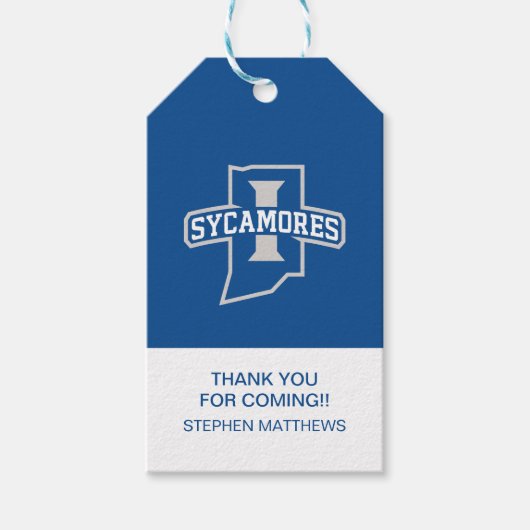 インディアナ州大学卒業 ギフトタグ (正面)