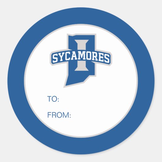 インディアナ州大学卒業 ラウンドシール (正面)