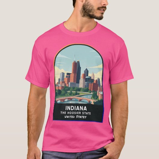 インディアナ州州 Tシャツ (正面)