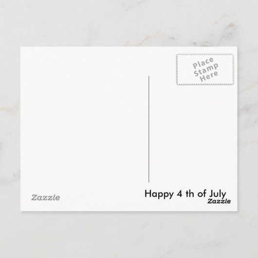 インディアナ州旗を持つ州はがき – USA ポストカード (裏面)