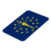 インディアナ州旗を持つ愛国的なフレキシブル磁石 マグネット (左側)