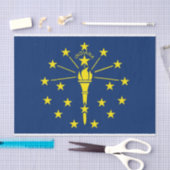 インディアナ州旗を持つ愛国的ティッシュペーパー 薄葉紙 (クラフト)