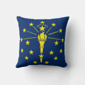 インディアナ州旗アメリカのモジョ・ピロー クッション (裏面)