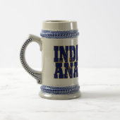 インディアナ州旗文字 ビールジョッキ (左)