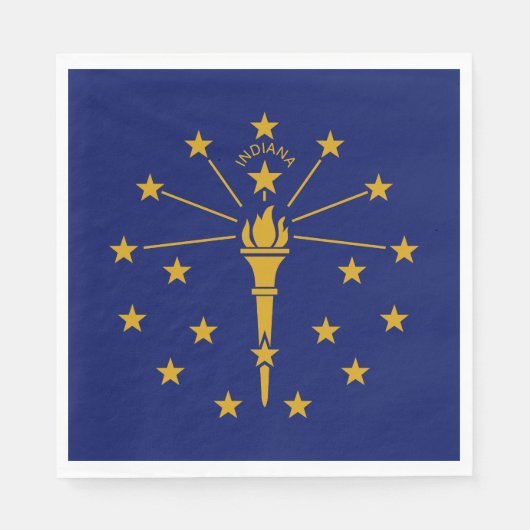 インディアナ州旗 スタンダードランチョンナプキン (正面)
