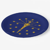 インディアナ州旗 ペーパープレート (アングル)