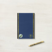 インディアナ州旗 ポストイット (デスク上)