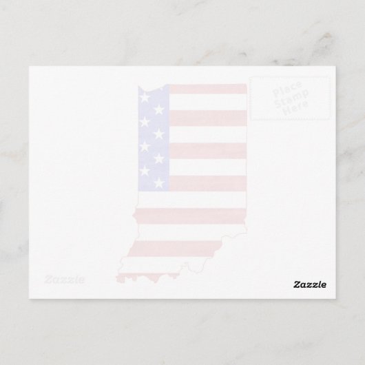 インディアナ州旗 ポストカード (裏面)