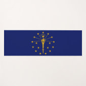 インディアナ州旗(米国州) ヨガマット (正面(横))