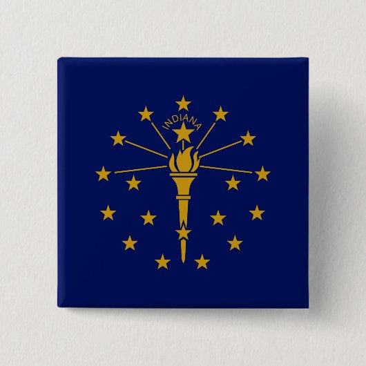 インディアナ州旗 缶バッジ (正面)