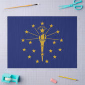 インディアナ州旗 薄葉紙 (クラフト)