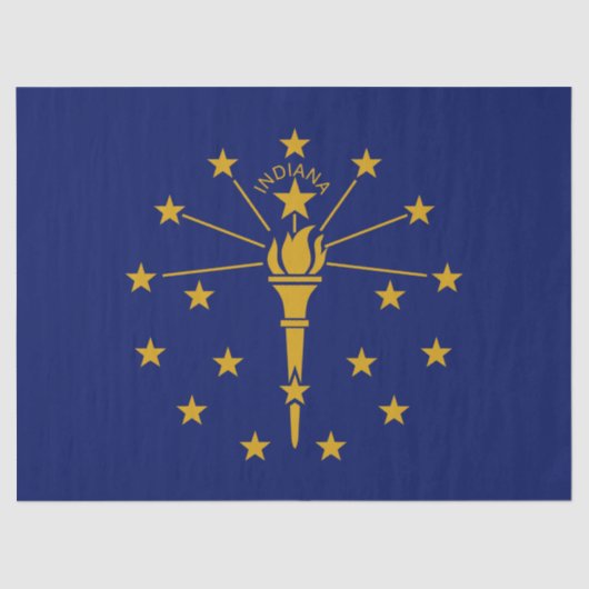 インディアナ州旗 薄葉紙 (正面)