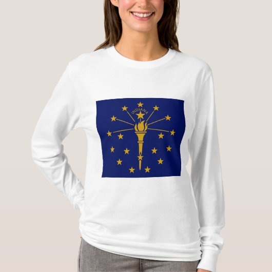 インディアナ州旗 Tシャツ (正面)