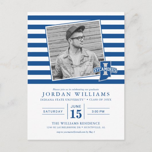 インディアナ州立大学卒業生 案内ポストカード (正面)