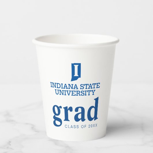インディアナ州立大学卒業 紙コップ (正面)