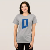 インディアナ州立大学 トライブレンドTシャツ (正面全面)