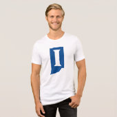 インディアナ州立大学 トライブレンドTシャツ (正面全面)